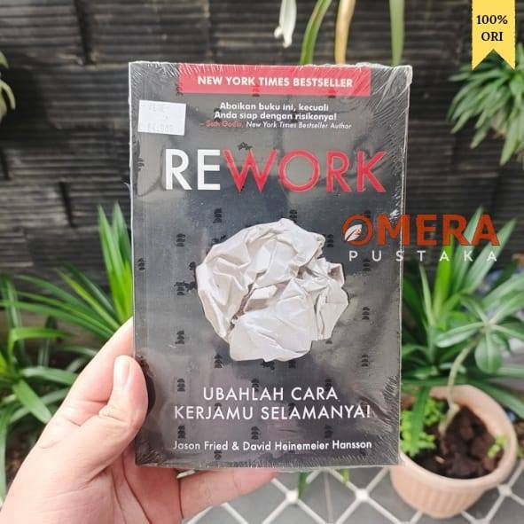 Sampul buku REWORK Ubahlah cara kerjamu selamanya